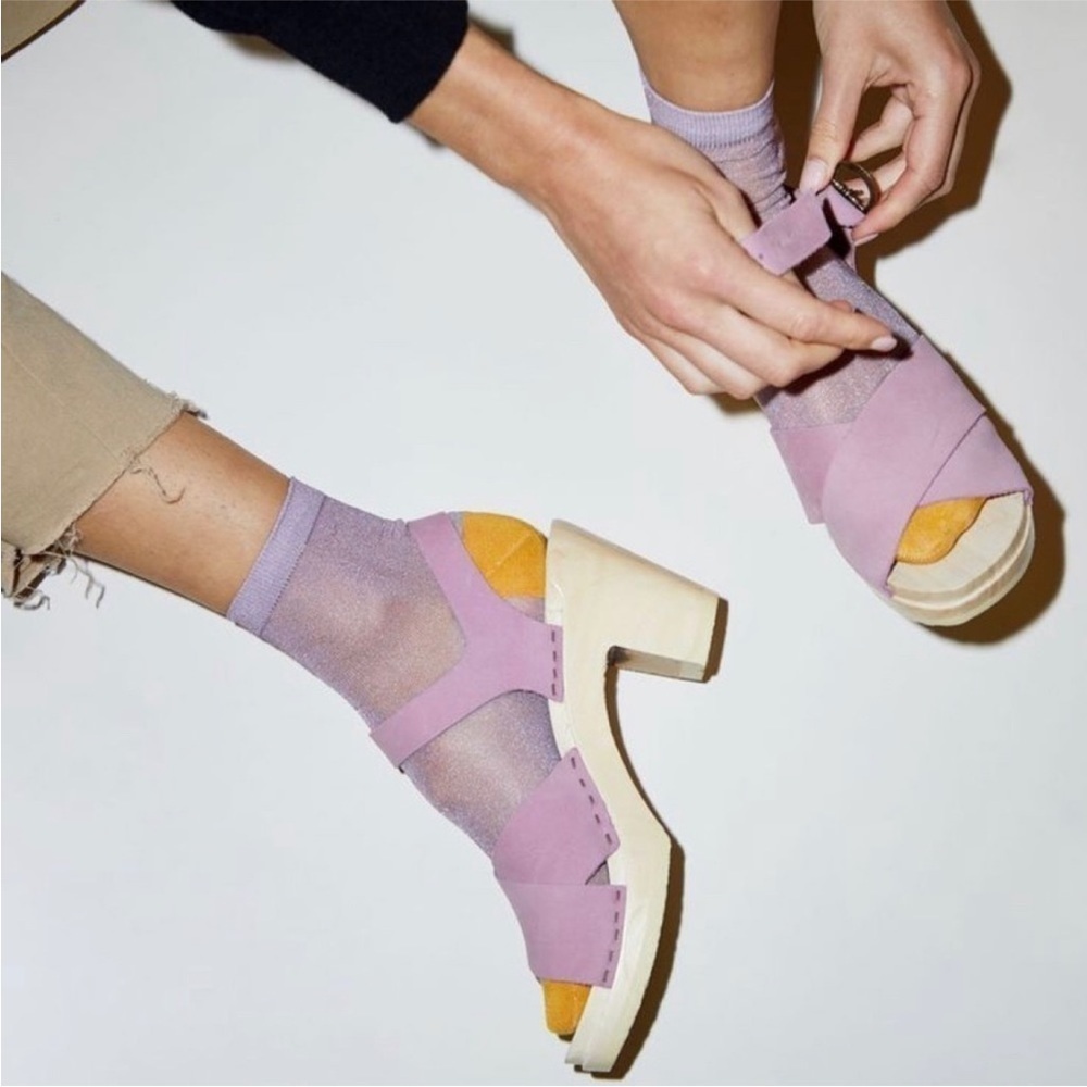 No. 6 Lavender Orchid Sandals